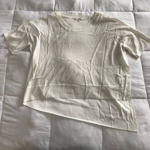 Wilfred Shirtsleeve Sweater in white/cream